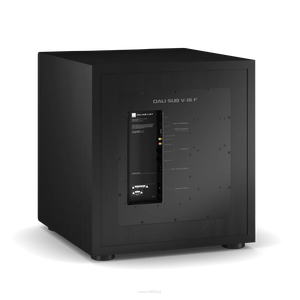 Dali SUB-V16 F  Subwoofer wyposażony w specjalnie zaprojektowany, 16-calowy przetwornik basowy  wzmacniacz DSP o mocy 1 500 W - 3
