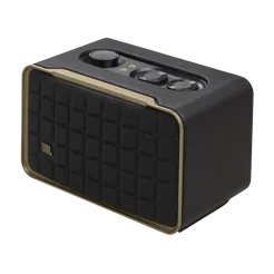 JBL Authentics 200  Inteligentny głośnik domowy w stylu retro, z łącznością Wi-Fi, Bluetooth i asystentami głosowymi.