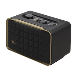 JBL Authentics 200  Inteligentny głośnik domowy w stylu retro, z łącznością Wi-Fi, Bluetooth i asystentami głosowymi.