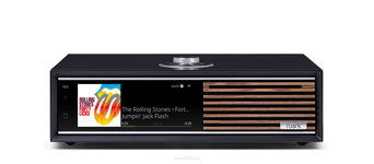 Ruark R710 Charcoal Lacquer z frontem Fused  Konsola Hi-Fi z CD, streamingiem i mocą 2 × 200 W