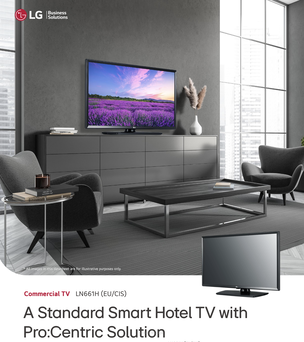 LG 28LN661H  Standardowy inteligentny telewizor hotelowy z rozwiązaniem Pro