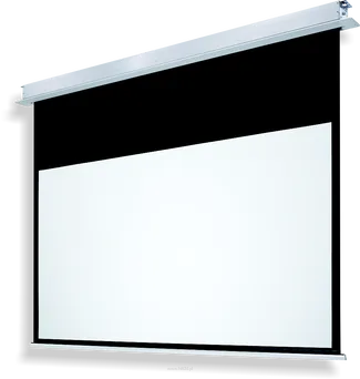 Suprema  Polaris Lite Format 16:9 Matt White HD Elektrycznie rozwijany ekran projekcyjny z linii profesjonalnej PREMIUM dedykowany do zabudowy sufitowej, sterowany przełącznikiem na kablu zasilającym