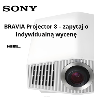 SONY BRAVIA 8 Projector  (VPL-XW6100ES) White  Zapewnij sobie doświadczenia HDR jak w prawdziwym kinie: laserowy projektor do kina domowego z natywnym 4K SXRD (3400 lm / 2700 lm) z procesorem XR