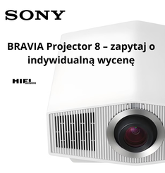 SONY BRAVIA 8 Projector  (VPL-XW6100ES) White  Zapewnij sobie doświadczenia HDR jak w prawdziwym kinie: laserowy projektor do kina domowego z natywnym 4K SXRD (3400 lm / 2700 lm) z procesorem XR