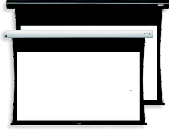 Suprema Draco Format 16:9 Acoustic HD Elektrycznie rozwijany ekran projekcyjny z linii profesjonalnej PREMIUM z systemem bocznych napinaczy i zintegrowanym sterowaniem IR + złącze RS + Dry Contact