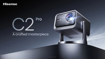 Hisense C2 PRO Wszechstronny projektor 4K ultrakrótkiego rzutu z łącznością bezprzewodową JASNOŚĆ 2600 ANSI LUMENÓW