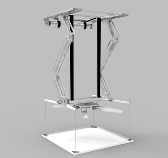 SUPREMA LIFT-T1000 XL Winda sufitowa do projektora mieszcząca urządzenie o wymiarach maksymalnych: 578 x 740 mm