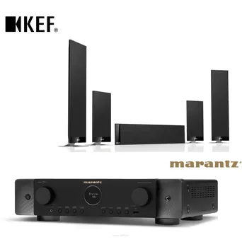 Marantz CINEMA 70B  + Zestaw głośnikowy  T firmy KEF 5.1 Głośniki płaskie, ale dźwięk jak najbardziej przestrzenny