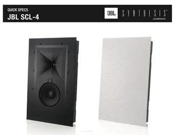 JBL SYNTHESIS SCL-4 Dwudrożna kolumna surround/LCR, montaż ścienny lub sufitowy.Zalecana moc wzmacniacza: 200 W RMS