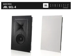 JBL SYNTHESIS SCL-4 Dwudrożna kolumna surround/LCR, montaż ścienny lub sufitowy.Zalecana moc wzmacniacza: 200 W RMS