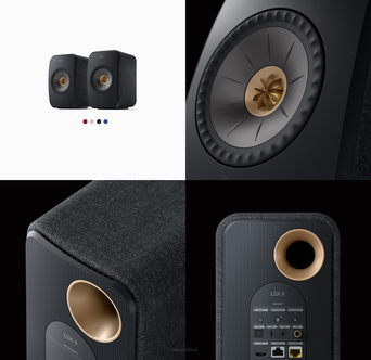 KEF LSX II Carbon Black  Bezprzewodowe głośniki HiFi