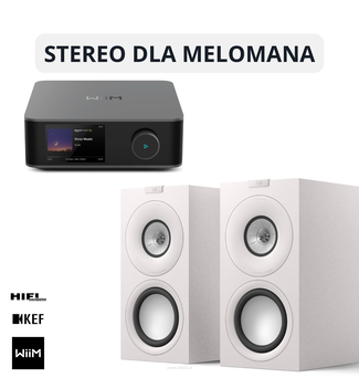 WiiM Amp Ultra Grey + KEF Q Concerto Satynowy biały  Z myślą o melomanach, fanach kina domowego i entuzjastach inteligentnego domu