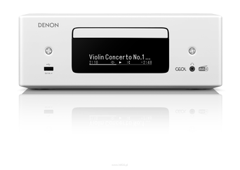 DENON CEOL N12 DAB  Biały Jakość dźwięku Denon z kompaktowego i eleganckiego systemu typu all-in-one.