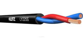 KLOTZ LY 2x2,5mm przewód głosnikowy instalacyjny  czarny 1mb 