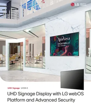 LG 55UH5N-E  Wyświetlacz UHD Signage z platformą LG webOS i zaawansowanymi zabezpieczeniami