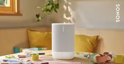 SONOS Move 2 Biały  Wytrzymały, inteligentny głośnik z akumulatorem, do słuchania w pomieszczeniach i na świeżym powietrzu