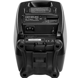 Genelec G Two SPL 100 dB  50 W Bass (Class D) + 50 W Treble (Class D) 56 Hz - 25 kHz Aktywny głośnik, imponujące możliwości z eleganckim designem. - 3
