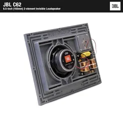 JBL CONCEAL C62  2-drożny niewidzialny głośnik instalacyjny z panelem FidelityGlass