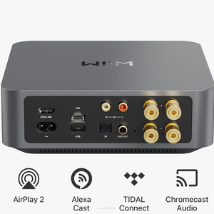 WiiM AMP DARK GRAY  60 W na kanał przy 8 omach i aż 120 W na kanał przy 4 omach. Bezproblemowe odtwarzanie dźwięku w trybie Multiroom. - 2