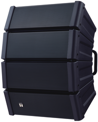 TOA HX-5B-WP Pożarowy system głośnikowy z regulowaną charakterystyką promieniowania; zbudowany z 4 modułów głośnikowych (woofer + 3 tweetery każdy); moc znamionowa 200W, efektywność 96-99 dB SPL (zależnie od kąta otwarcia), pasmo przenoszenia 70(85)Hz - 2