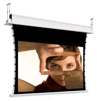 Adeo Screen Inceel Tensio Classic Vision WhitePro Ekran do zabudowy sufitowej z napinaczami i czarnymi ramkami