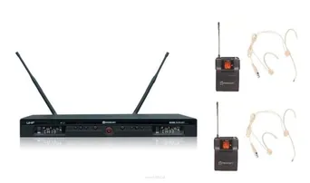 Relacart UR-230D + 2XUT-230 + 2XHM-600 Zestaw z dwoma mikrofonami nagłownymi