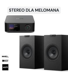 Wiim Amp Ultra Grey + KEF Q3 Czarny satyna  Z myślą o melomanach, fanach kina domowego i entuzjastach inteligentnego domu