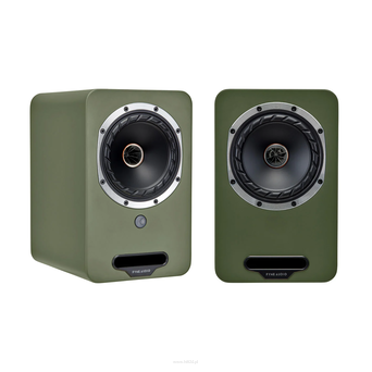 Fyne Audio Cubitt 5 Olive Green – aktywne kolumny stereo 240 W z HDMI ARC i Bluetooth aptX HD