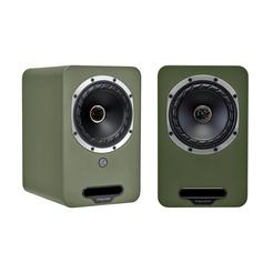Fyne Audio Cubitt 5 Olive Green – aktywne kolumny stereo 240 W z HDMI ARC i Bluetooth aptX HD
