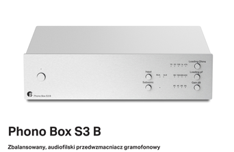 Pro-Ject Phono Box S3 B Zbalansowany, audiofilski przedwzmacniacz gramofonowy