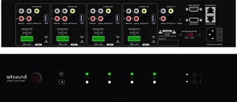 ArtSound SMART AMP 4 SYSTEM MULTIROOM 4 STREFOWY – WBUDOWANY WZMACNIACZ 8 X 50 W RMS / 4 niezależne strefy nagłośnienia / pełen stream / sterowanie z aplikacji / możliwość linkowania do 40 stref