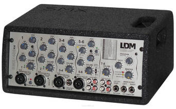 LDM SMX-408RX 8 kanałowy powermixer 2x200W / 4 Ohm
