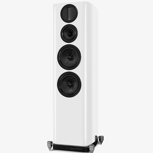 Wharfedale AURA 4  White – biały lakier wysoki połysk, podłogowe kolumny Hi-Fi inspirowane flagową serią ELYSIAN - 2