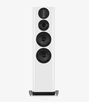 Wharfedale AURA 4  White – biały lakier wysoki połysk, podłogowe kolumny Hi-Fi inspirowane flagową serią ELYSIAN