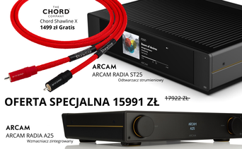 ARCAM ST25 Streamer + ARCAM A25 Wzmacniacz zintegrowany  Zestaw Promocyjny