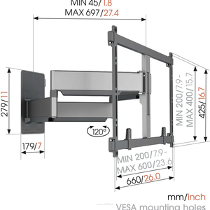 VOGELS TVM 5855 Full-Motion TV Wall Mount - 5