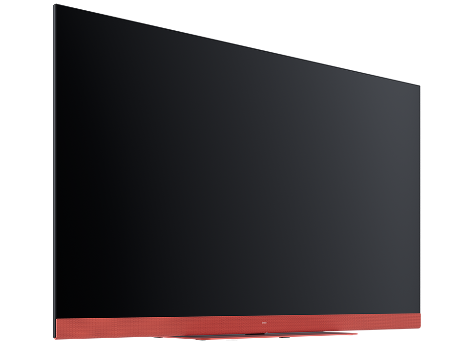 LOEWE We. SEE 55 coral red Niepowtarzalne telewizory LED Ultra HD z funkcją strumieniowania