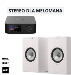 Wiim Amp Ultra Grey + KEF Q3 Biała Satyna  Z myślą o melomanach, fanach kina domowego i entuzjastach inteligentnego domu