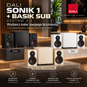 DALI SONIK 1 + BASIK SUB – zestaw kolumn głośnikowych 2.1 Hi-Fi - 2