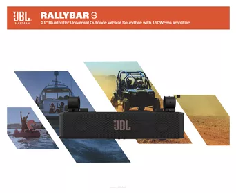 JBL RALLYBAR S Soundbar Bluetooth® o stopniu ochrony przed wodą i pyłem IP66, ze wzmacniaczem 150 W RMS w klasie D