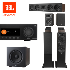 JBL MA 7100HP + Stage 280F + Stage 250B + Stage 240H + Stage 245C + Stage 220P — zestaw kina domowego 5.1.2 Dolby Atmos