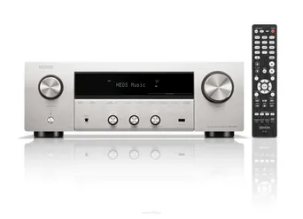 DENON DRA-900H Silver  2 kanałowy sieciowy amplituner stereo zapewniający wysoką jakość dźwięku i obrazu 8K.