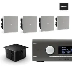 Bose EdgeMax EM180/ Amplituner ARCAM AVR 5 Zestaw nagłosnienia kina domowego , Maksymalna moc ciągła 125 W (500 W w szczytach)