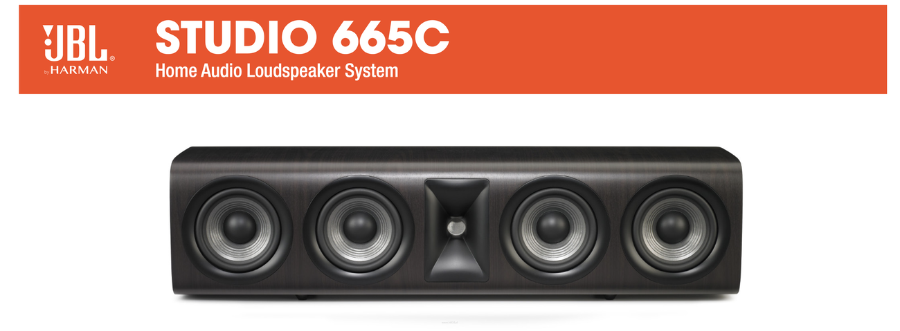 JBL STUDIO 665 C 2,5-drożna kolumna centralna Maksymalna zalecana moc ...