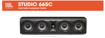 JBL STUDIO 665 C 2,5-drożna kolumna centralna Maksymalna zalecana moc wzmacniacza: 200W