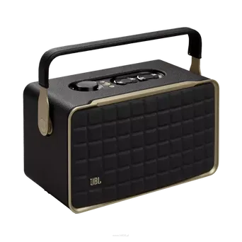 JBL Authentics 300 Przenośny inteligentny głośnik domowy w stylu retro, z łącznością Wi-Fi, Bluetooth i asystentami głosowymi