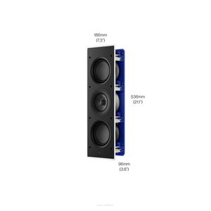 KEF Ci3120QLM-THX – referencyjny głośnik instalacyjny ścienny THX Ultra do kina domowego - 2