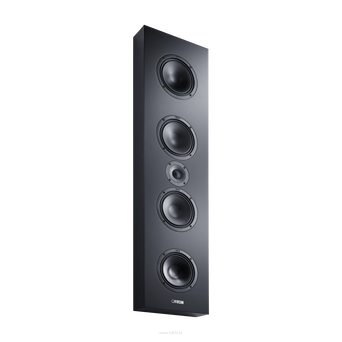 Canton Atelier OnWall 11 Czarny, satynowo-matowy– trójdrożny głośnik naścienny Hi-Fi 200 W