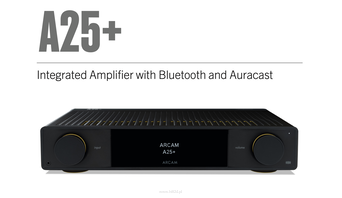 ARCAM A25+  RADIA /  ARCAM ST 25  (Zestaw Stereo/ Kino ) Zintegrowany wzmacniacz z łącznością Bluetooth i obsługą Auracast
