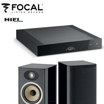 NAIM UNITI CI-102 + FOCAL ARIA N3  Zestaw  streamer-wzmacniacz , kolumny Focal łączący wydajność muzyczną i wszechstronność.